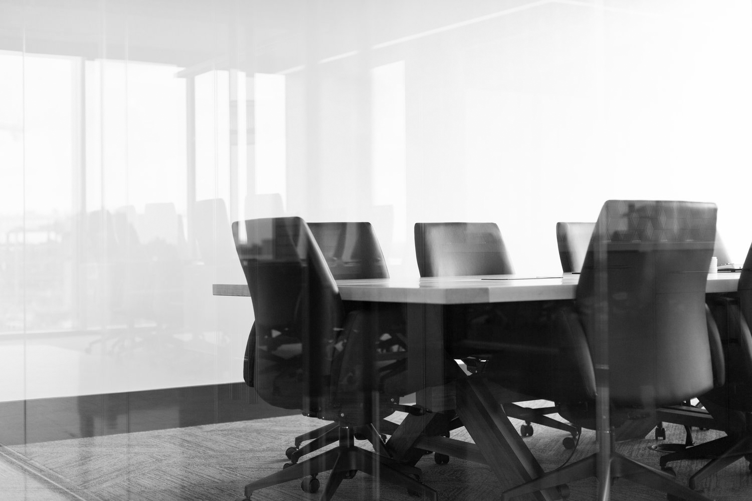 Board Room chairs with table