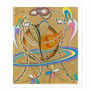 Hide and go seek - HIV Science as Art Editioned Print