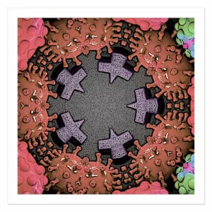 Stronger Together - HIV Science as Art Editioned Print