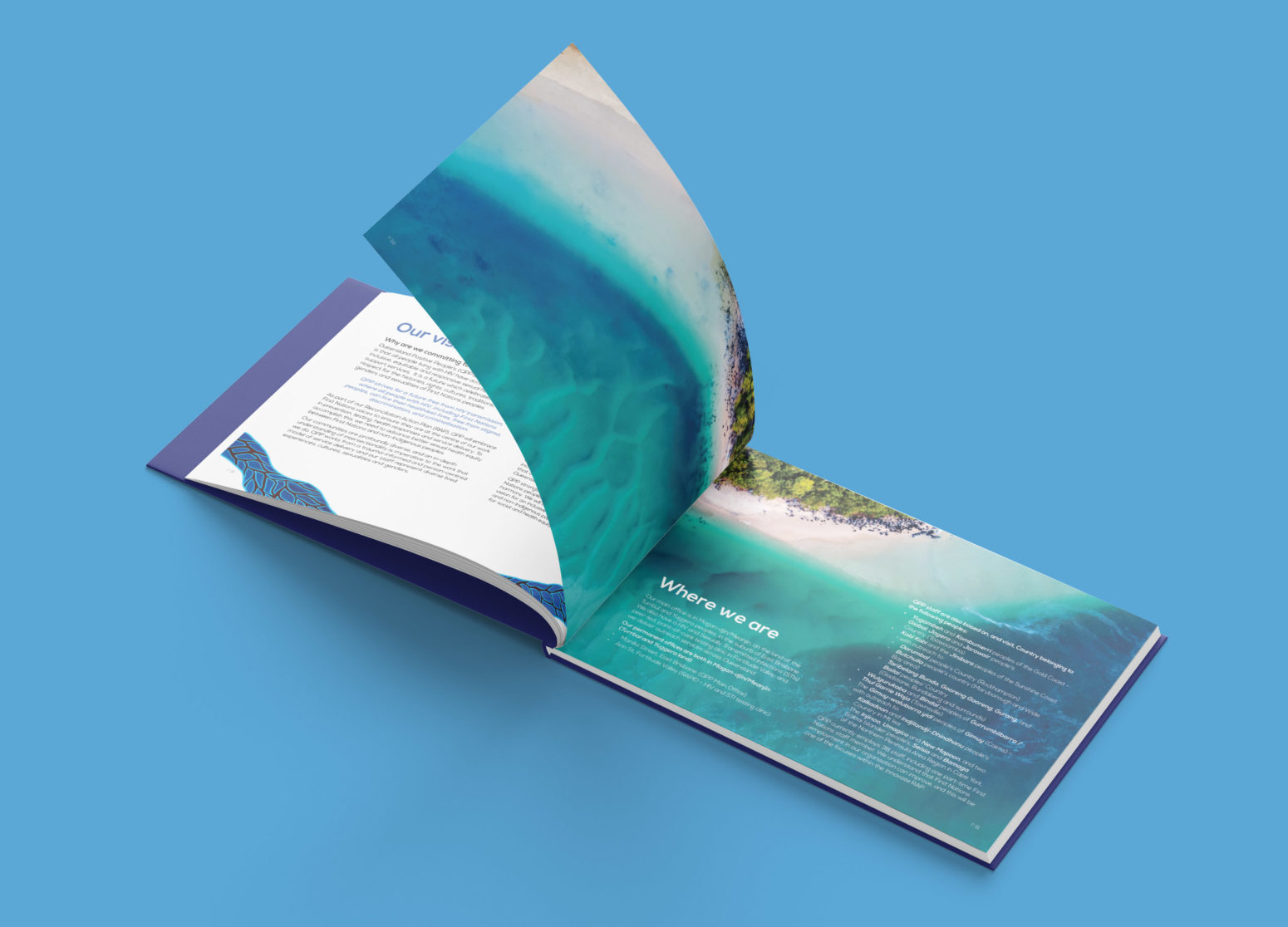 QPP Innovate booklet inside, showing where we are pages