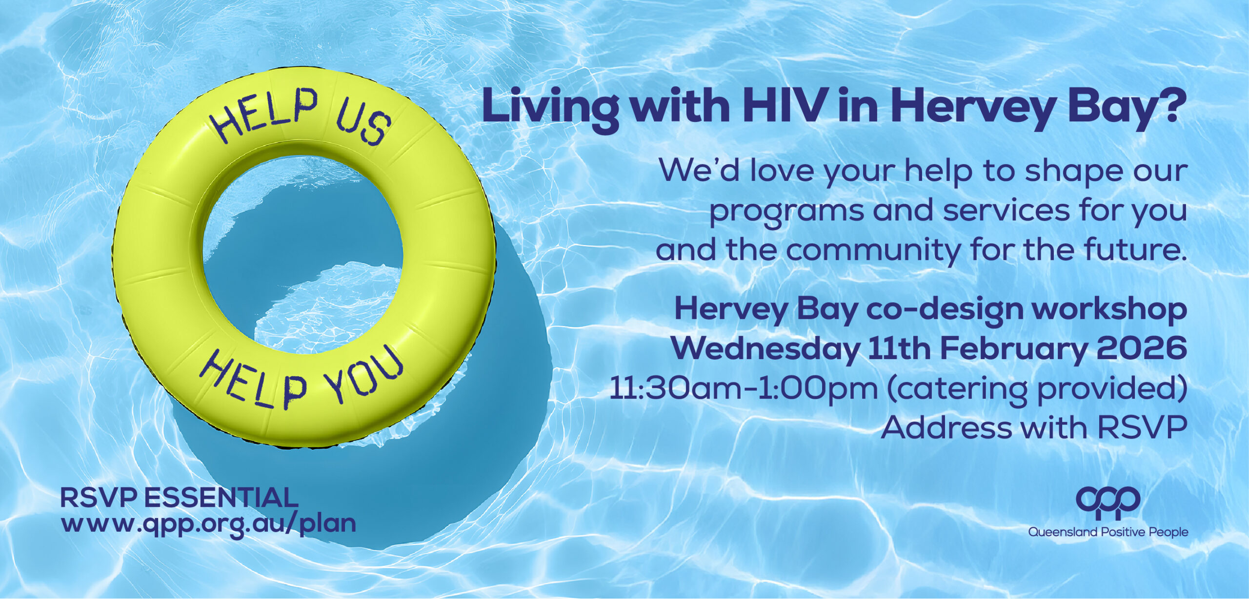 Living with HIV in or near Hervey Bay? Help us, help you.