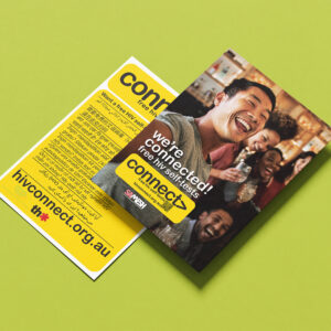 Connect HIV Self Test Kit Vending Machine Program Postcards